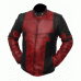 Ryan Reynolds Deadpool 2 Red and Black Waxed Leather Jacket